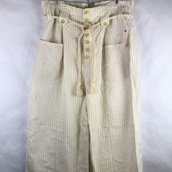 Maeve Pants - NWT Maeve Anthro wide leg paper bag waist button
